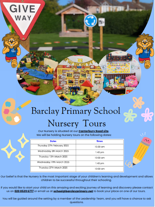 BPS Nursery tours spring 25